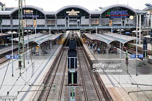 Mainz Hauptbahnhof, im August 2013 fahren hier in den Abend- und Nachtstunden kaum noch Zuege, weil im Stellwerk Mitarbeiter nicht ersetzt werden...