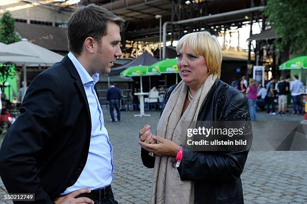 Wahlkampf-Auftakt der Grünen Saar in der Völklinger Hütte: Gemeinsam mit der Bundesvorsitzenden Claudia Roth, läutet der Spitzenkandidat Markus...