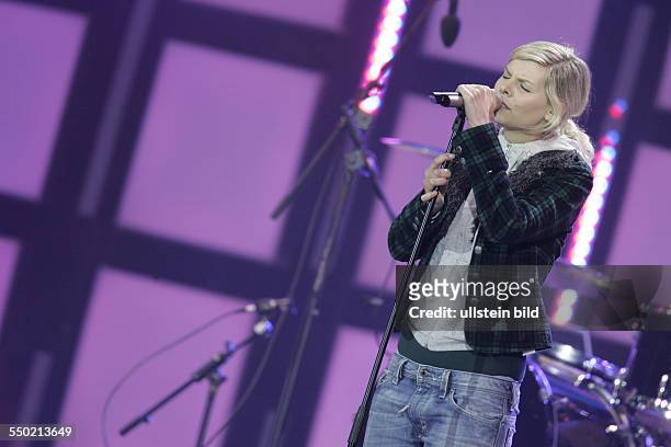 Sängerin Eva Briegel anlässlich des Live Earth - Konzertes in Hamburg