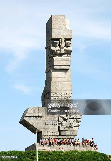 Monument on the Westerplatte in memory of the Polish defenders of Gdansk.