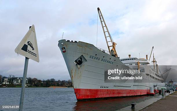Klasse Kabine im belgischen Originalzustand auf dem MS "Georg Buechner" im Stadthafen Rostock. Das ehemalige Fracht- und Ausbildungsschiff des VEB...