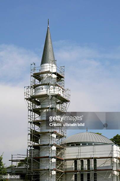 Scaffolding at the Mevlana mosque in Constance. Since 2001, about 3,000 Muslims have the constancy in its own house of worship