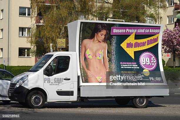 Sexisistische Werbung, Auto, Berlin, Deutschland