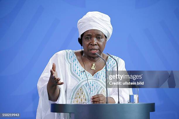 Berlin, Bundeskanzleramt, Empfang der Kommissionspräsidentin der Afrikanischen Union, Nkosazana Dlamini-Zuma