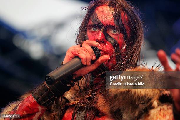 Sänger Mathias -Warlord- Nygürd auf dem Wacken Open Air 2007 in Wacken