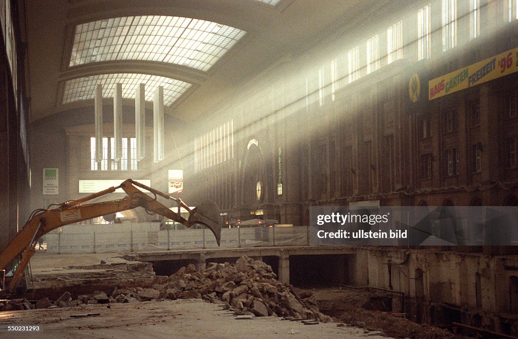 Bauarbeiten am Leipziger Hauptbahnhof