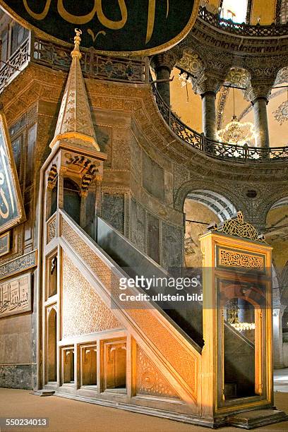 Hagia Sophia, Minbar, TUERKEI, Istanbul, 06.2011: