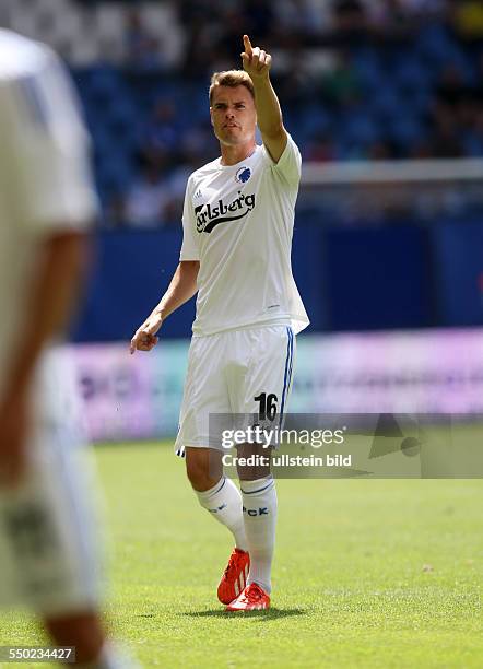 Thomas Kristensen, Einzelbild, Aktion, Gestik , FC Kopenhagen, Sport, Fußball Fussball, Imtech-Arena Hamburg, Herren, Nordcup, Testspiel, Daenemark...