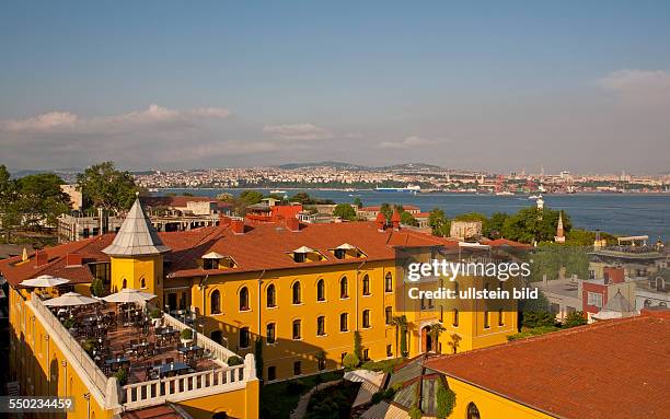 Dachterasse in Sultanahmet , TUERKEI, Istanbul, 06.2011: