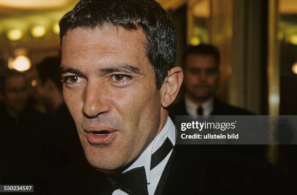 Schauspieler Antonio Banderas anlässlich der Verleihung des Europäischen Filmpreises in Berlin