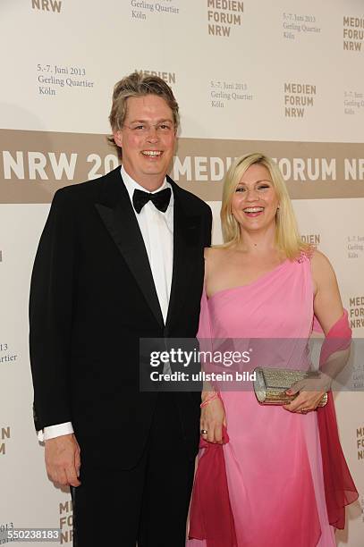 Aleksandra Bechtel und Alexander Lassen beim Medien Forum NRW in Köln