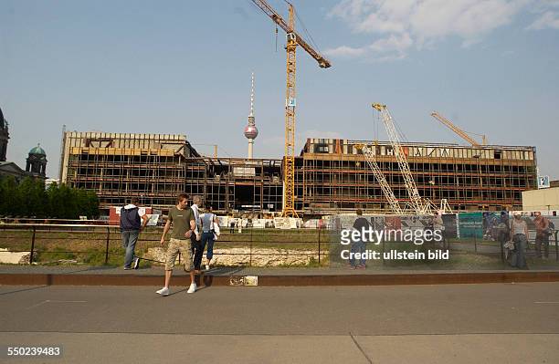 Abrissarbeiten am ehemaligen Palast der Republik in Berlin
