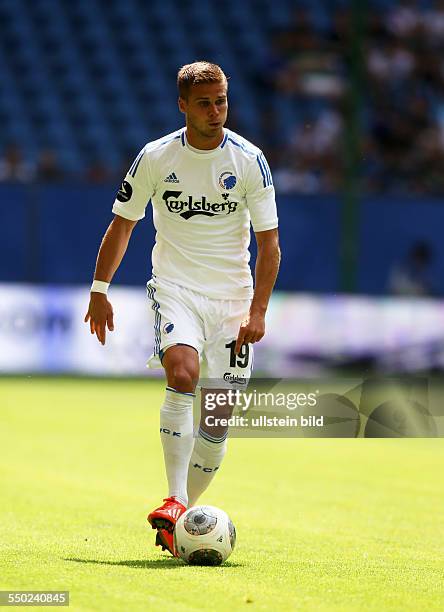 Rurik Gislason, Einzelbild, Freisteller, Aktion , FC Kopenhagen, Sport, Fußball Fussball, Imtech-Arena Hamburg, Herren, Nordcup, Testspiel, Daenemark...