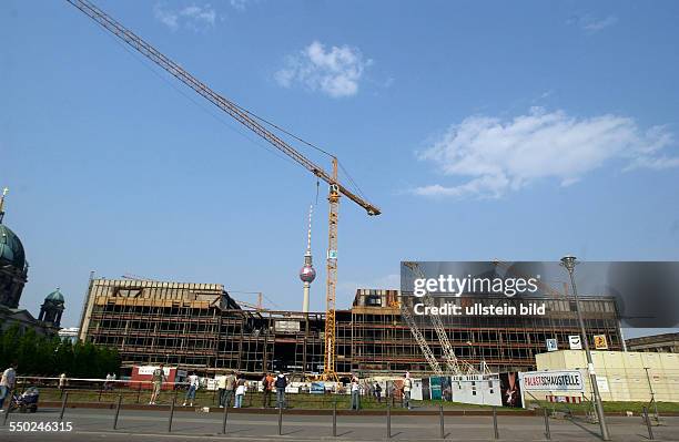 Abrissarbeiten am ehemaligen Palast der Republik in Berlin