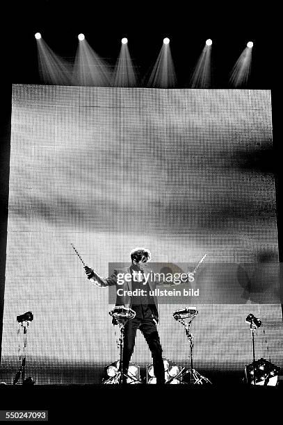 Sänger Morten Harket anlässlich eines Konzertes in der O2-World in Berlin