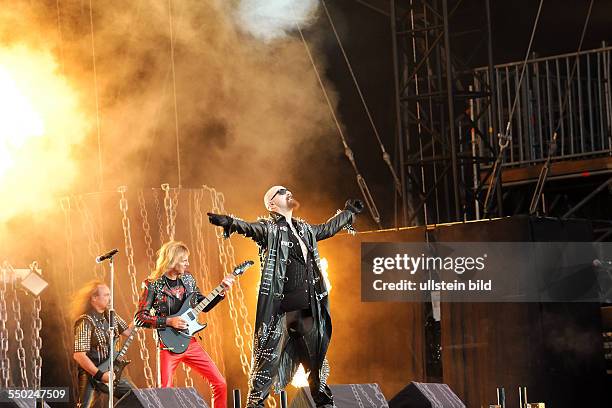 Sänger Rob Halford während des Wacken-Open-Air Festivals 2011