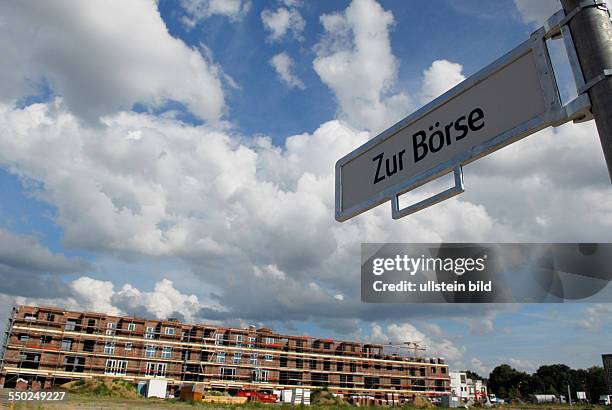 Strassenschild -Zur Börse- in Berlin-Friedrichshain