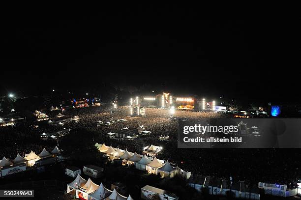 Das Festivalgelände des Wacken-Open-Air Festivals