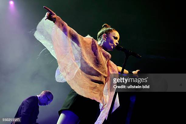 Sängerin Shirley Manson während eines Konzerts im E-Werk in Köln
