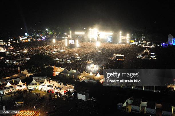 Festivalgelände während des Wacken-Open-Air Festivals