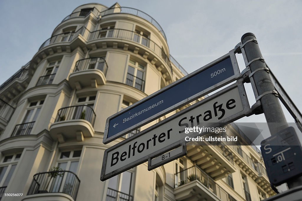 Unsaniertes Wohnhaus in der Belforter Strasse in Berlin-Prenzlauer Berg