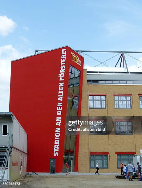 Alte Foersterei - Tag der offenen Tuer im Fussballstadion des 1. FC Union Berlin in Berlin-Koepenick. Blick hinter die Kullissen und Familienfest mit...