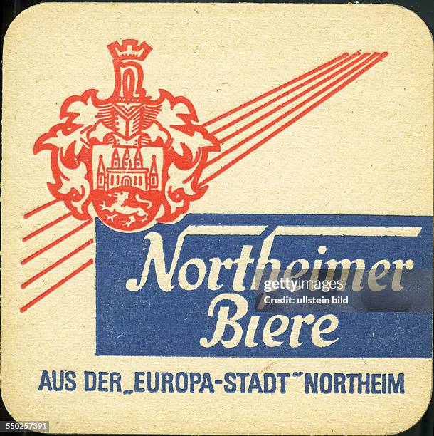 Deutschland, ca. 1970, Bierdeckel, Northeim, Northeimer Biere