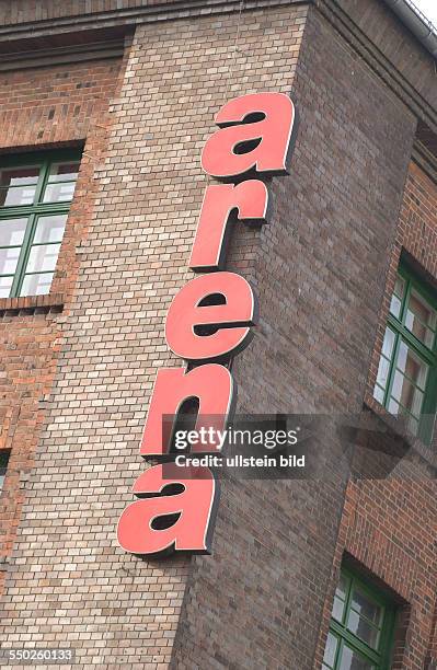 Schriftzug der Arena in Berlin-Treptow