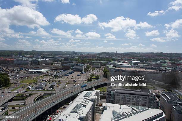 Blick vom "Lippenstift" - Hochhaus über Göteborg