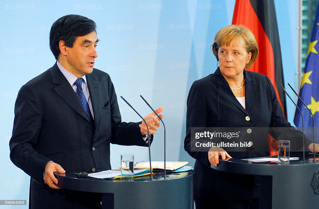Angela Merkel und Francois Fillon
