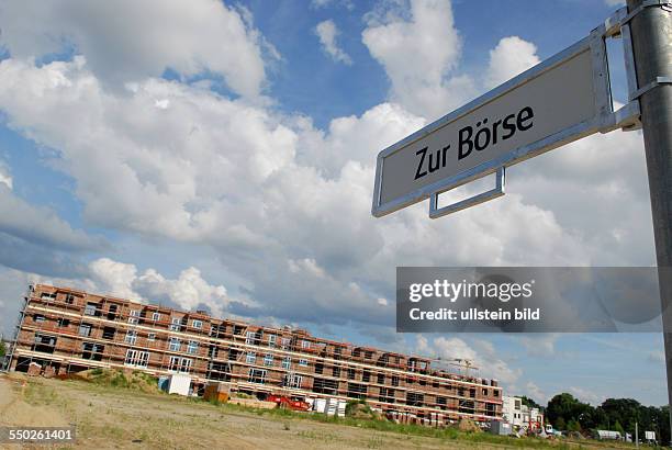 Strassenschild -Zur Börse- in Berlin-Friedrichshain