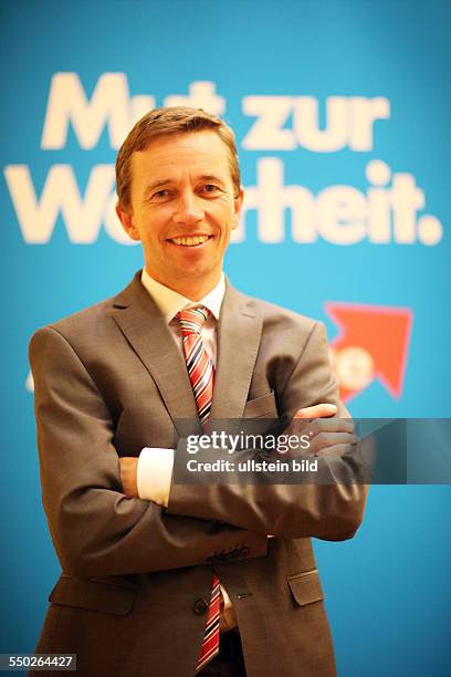 Berlin Bernd Lucke, deutscher Ökonom und Politiker, Professor für Makroökonomie an der Universität Hamburg, Alternative fuer Deutschland,in Berlin,...