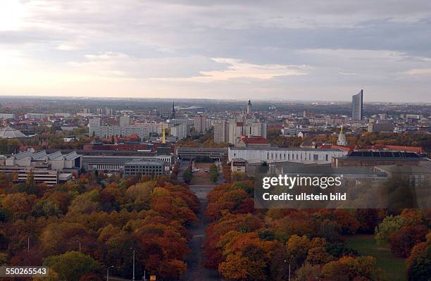 Blick über Leipzig vom Völkerschlachtdenkmal