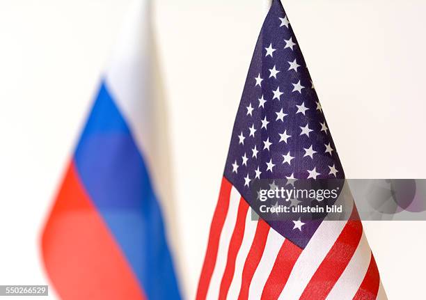 Flag of Russia and USA / America
