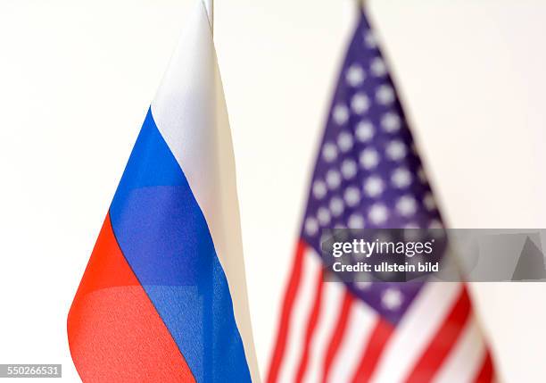 Flag of Russia and USA / America