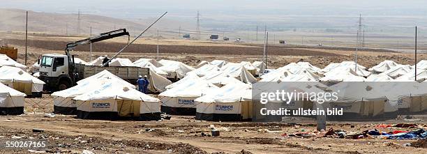 Flüchtlingslager des UNHCR für syrische Bürgerkriegsflüchtlinge in Arbat - Irak