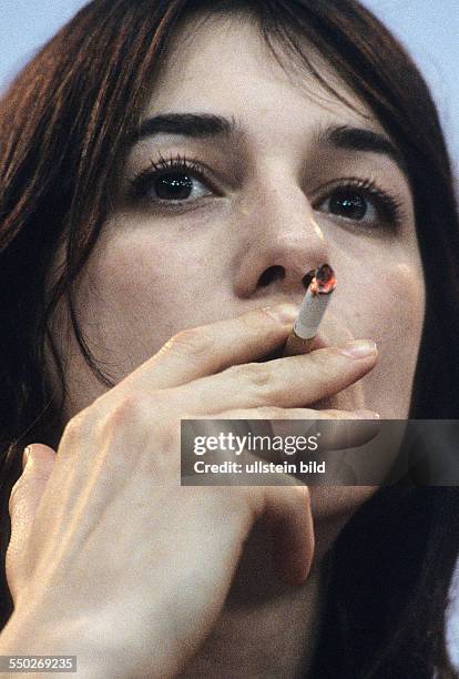 Schauspielerin Charlotte Gainsbourg während einer Pressekonferenz anlässlich der 51. Internationalen Filmfestspiele in Berlin