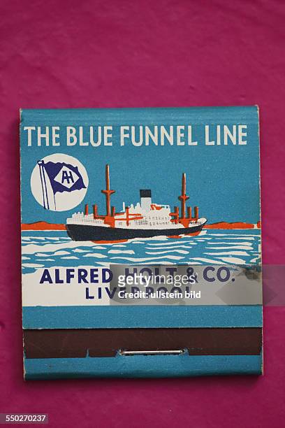 Streichhoelzer, The Blue Funnel Line, AH, Alfred Holt & Co, Liverpool