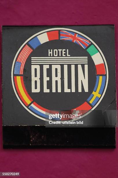 Streichhoelzer, Hotel Berlin, Deutschland, Germany, deutsche, deutsch, Westberlin