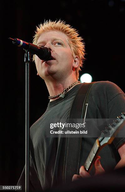 Sänger Bryan -Dexter- Holland anlässlich des Highfield-Festivals in Hohenfelden