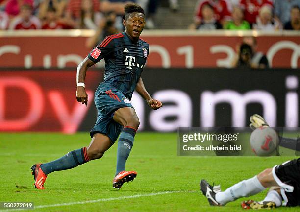 David Alaba in Aktion waehrend des Halbfinal Spiels FC Bayern Muenchen gegen FC Sao Paulo beim AUDI CUP 2013, am 31. Juli 2013 in der Allianz Arena...