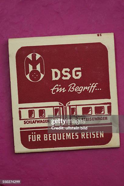 Streichhoelzer, DSG, Deutsche Schlafwagen und Speisewagengesellschaft, Tochter der Deutschen Bundesbahn