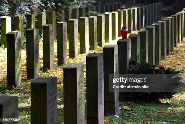 Frankfurt Gräberfeld auf dem Hauptfriedhof von Frankfurt am Main. Der Friedhof wurde 1828 eröffnet. Gemeinsam mit den beiden direkt angrenzenden...