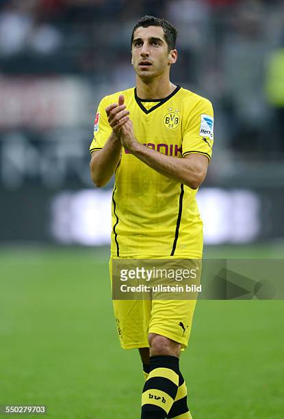 Fussball, Saison 2013-2014, 1. Bundesliga, 4. Spieltag, Eintracht Frankfurt - Borussia Dortmund 1-2, Henrikh Mkhitaryan