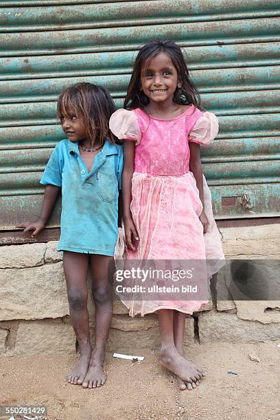 Hyderabad Kinder in einem Armenviertel