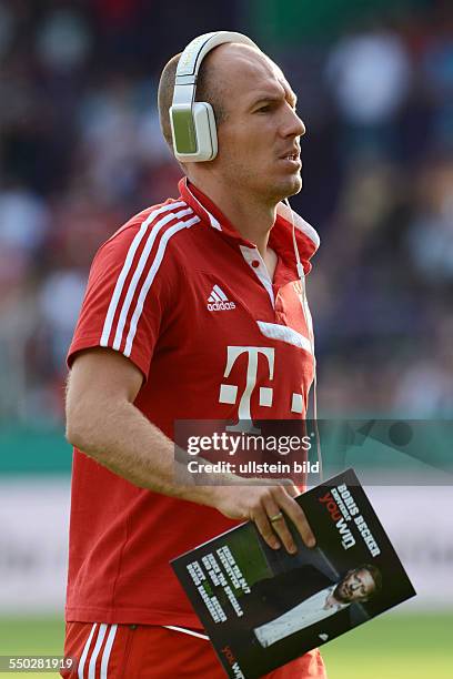 Fussball, Saison 2013-2014, DFB-Pokal, 1. Runde, BSV SW Rehden - FC Bayern München 0-5, Arjen Robben