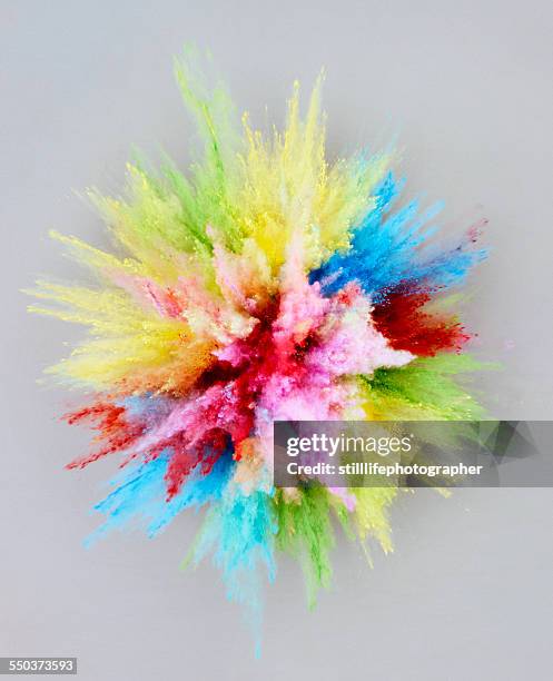 powder explosion bursting - colour powder explosion stock pictures, royalty-free photos & images