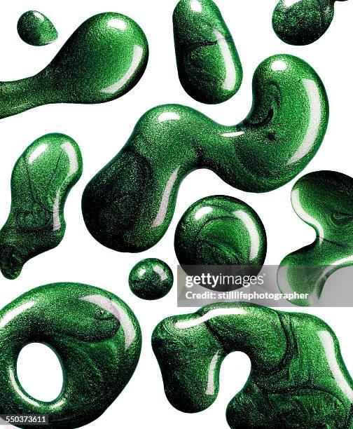 green manicure pattern - nail varnish stock pictures, royalty-free photos & images