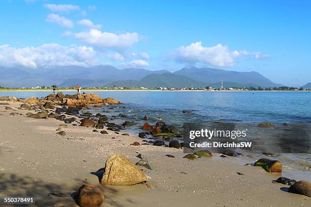 praia da ponta do papagaio, brazil. - papagaio stockfoto's en -beelden