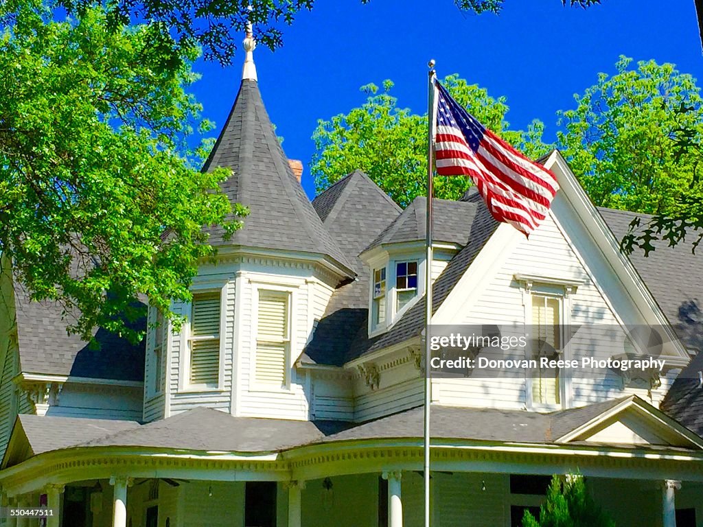 American Flags On Homes